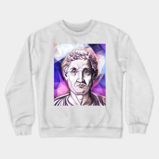 Anicius Manlius Severinus Boethius Pink Portrait | Boethius Artwork 8 Crewneck Sweatshirt